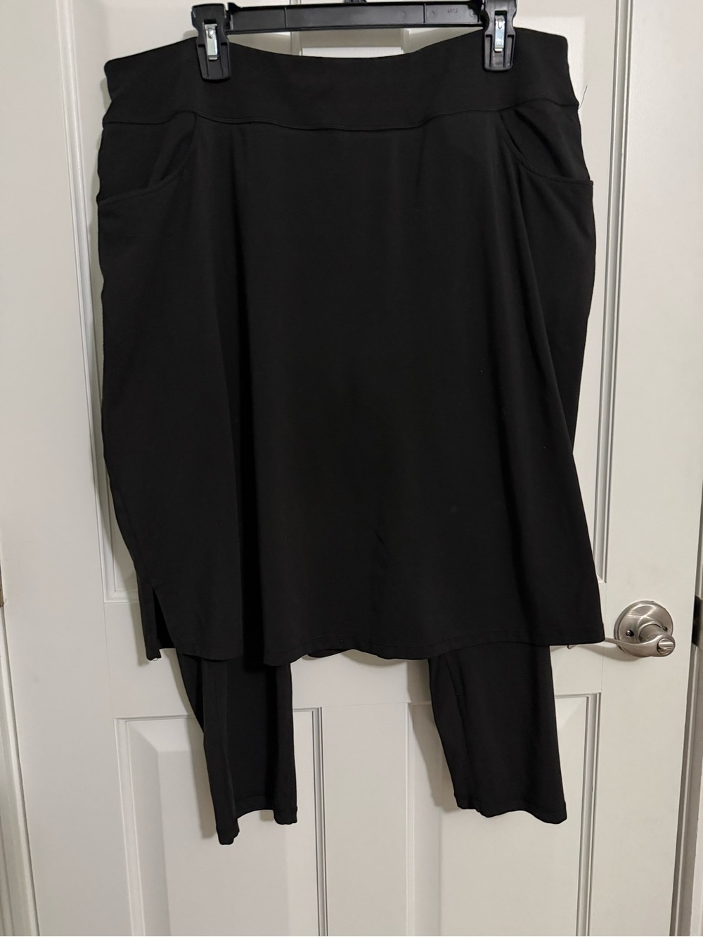 Black Women's Skirt with Attached Leggings XXL